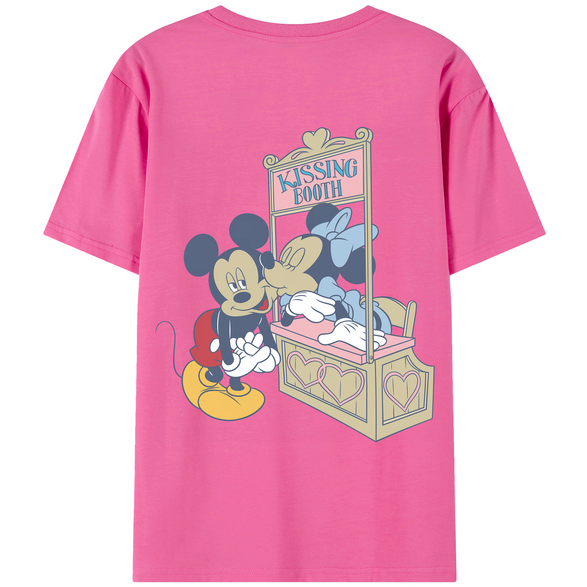 （画像用） ミッキーマウス Mickey Mouse レディース半袖Tシャツ(バックプリント)